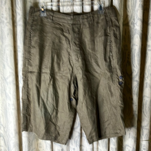 Balenciaga linen shorts army military soft safari style shorts 38/8,All Products : American Fashion Style Bags On Sale